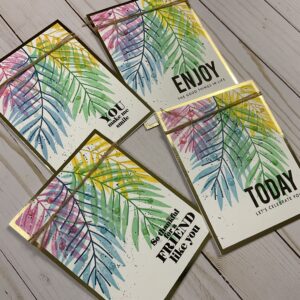 Handmade set of 4 Encouragement Cards