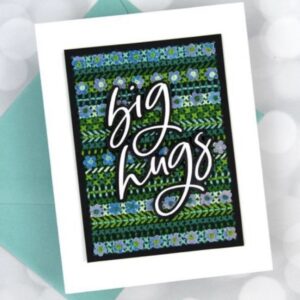 Handmade Stitched Jennifer McGuire Big Hugs Card
